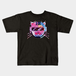 cyberpunk cat Kids T-Shirt